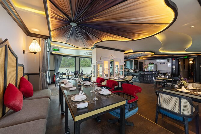 2-Day Melody Cruise: Explore Halong and Lan Ha Bay from Hanoi - Day 1 in Lan Ha Bay: lunch on the 4th deck and a Bright Cave boat ride
