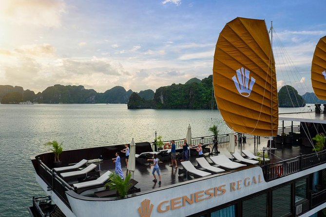2 Days and 1 Night Halong Bay Luxury Genesis Regal Cruises - The ship night: en suite Junior Room comfort and sunrise energy