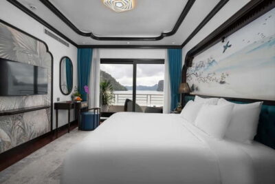 2D1N Halong Bay 6-Star Cruise: Fine Dining, Cave & Kayaking - Day 1: Tuan Chau Check-In, Sung Sot Cave, and Titop Island