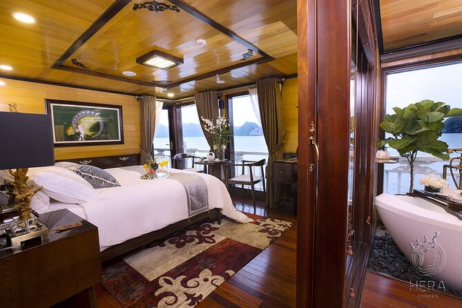 3-Day Hera Cruise Tour in Halong Bay from Hanoi - Day 2 in Halong + Lan Ha: caves, Three Peaches Beach, and pearl learning