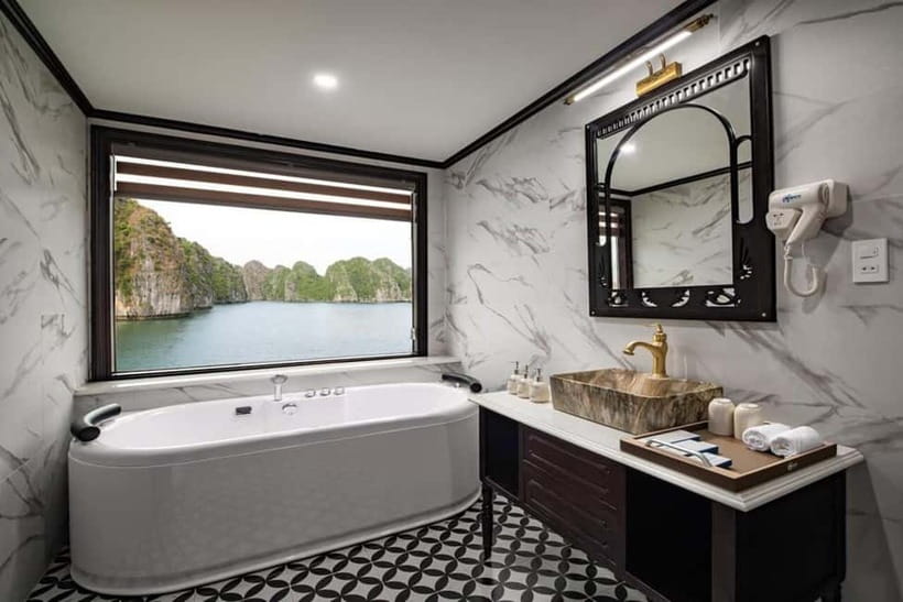 3-Day Lan Ha Bay & Viet Hai 5★ Cruise + Free Hanoi Pickup - Cabins, comfort, and the “you’re not stuck in one room all day” logic