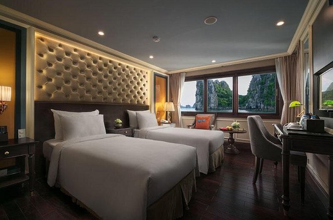 3 days - 2 nights in Bai Tu Long Bay at 5 stars cruise - private balcony cabins - Getting from Hanoi Old Quarter to Hon Gai harbor