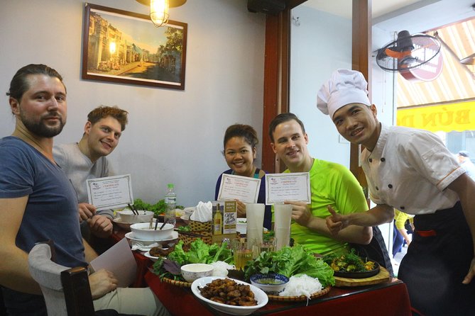 3 Dishes cooking + Egg Coffee bonus & Local Market Tour - Two meals included: lunch and dinner made from your own cooking