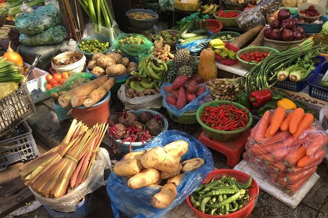 3 Dishes cooking + Egg Coffee bonus & Local Market Tour - Cooking time: making pho, bún chả-style dishes, and more (your choices)
