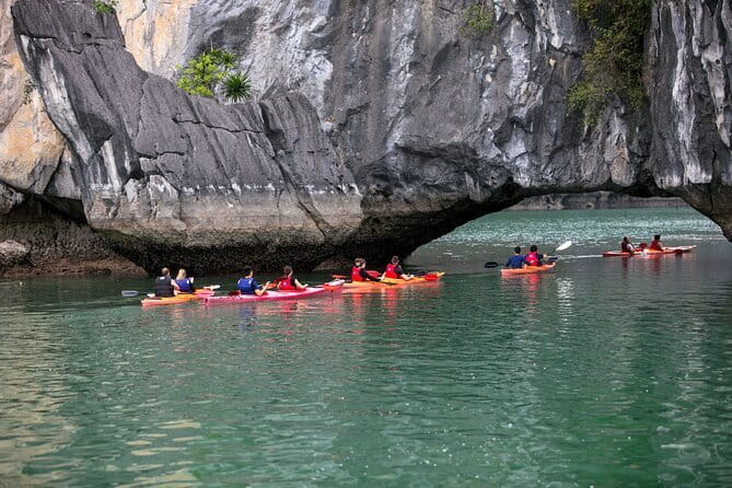 3Day Kayak & Trek to Ha Long Bay and Tamcoc (the 2nd day private) - Day 1 in Lan Ha Bay: kayaking, swimming, and karst lanes