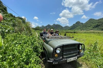 A Glimpse Of Ninh Binh to See all Highlight Ninh Binh 2,5 Hours - Pickup, bottled water, and the open-air jeep rhythm