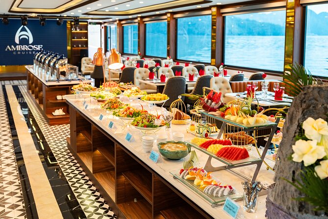All Inclusive Cruise Tour at Halong Bay - Ti Top Island: swim, hike for views, then a sunset party