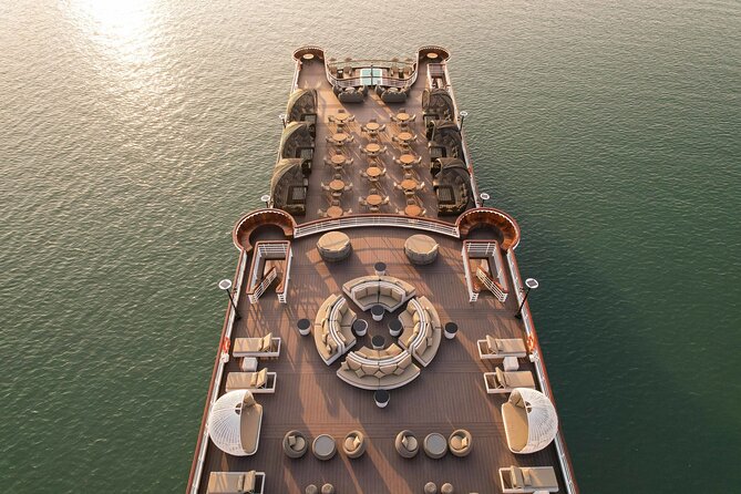 Ambassador Cruise The Largest Day Cruise in Halong Bay - Through Ha Long and Bai Tu Long: the waters do the work