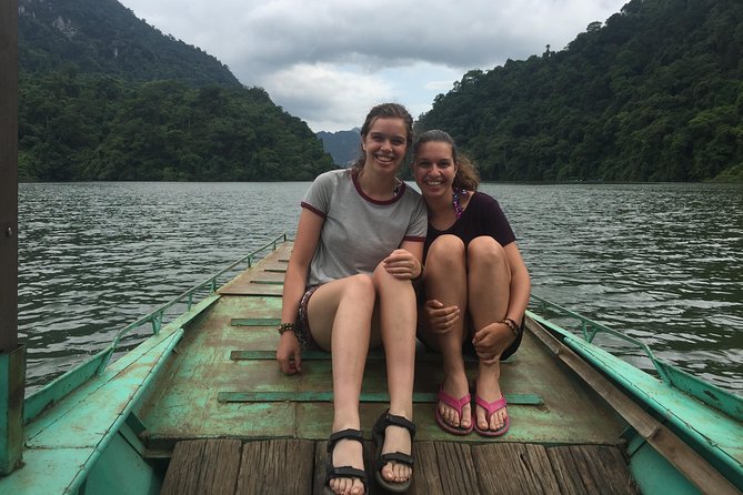 Ba Be National Park With Boat Trip, Kayaking, Swimming, Trekking And Cycling - Day 1 on Ba Be Lake: boat trip, temple stop, kayaking, and swim time