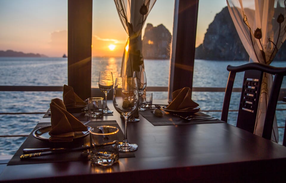 Bai Tu Long Bay 2 Days 1 Night With Renea Cruise - Day 2: Tai Chi on deck, Thien Canh Son Cave, and Hon Co’s white sand
