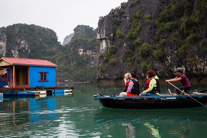 Bai Tu Long bay Deluxe cruise 2D1N: fishing villages, meals, cave, kayaking - Thien Canh Son Cave: the change of pace from water time
