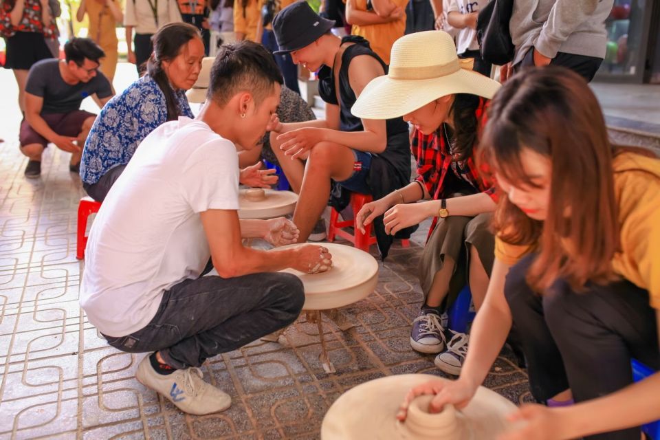 Bat Trang Pottery ancient village by Motorbike - English-speaking guides and small-group flow that feels personal