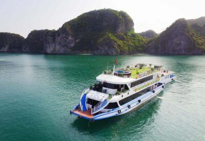 Best Price Ha Long Bay Day Trip with Kayaking and Cave Visit - Tuan Chau Port and the boat day start: lunch, water, and getting oriented