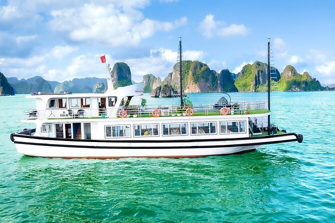 Best Price Halong 5 Star Day Cruise Buffet, Pool ,Sunset party - Ti Top Island: swim or climb, then enjoy the view