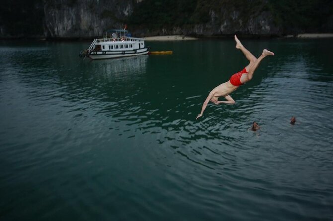 BOUTIQUE CRUISE 2 Days 1 Night Explore Lan Ha Bay & Cat Ba Island - Sunset party and spring rolls: evening on the water