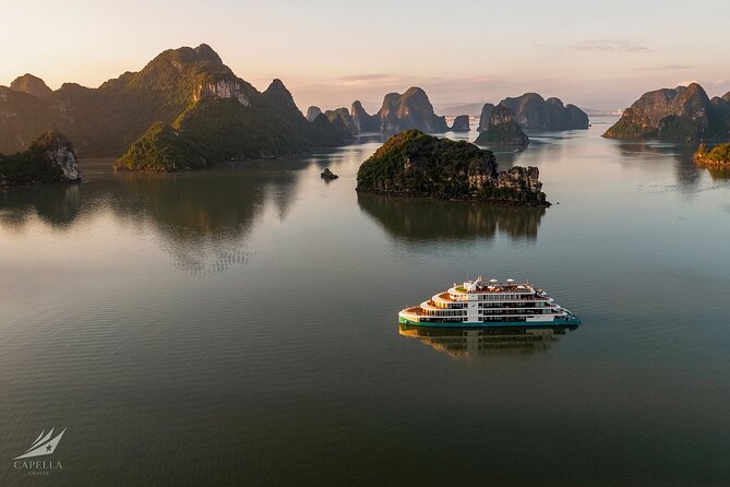 Capella Cruise Halong Bay 2Day/1 Night 6 Star Cruise All Included - Day 2: Tai Chi First, Thien Canh Son Cave Next