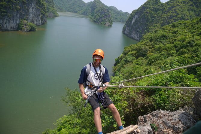 Cat Ba Abseiling Tour - Explore The Biggest Lagoon of Lan Ha Bay - Abseiling down limestone: safety, height, and how it feels
