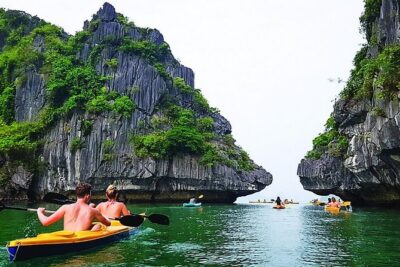 Cat Ba Island - Lan Ha Bay 2 days 1 night - Overnight at Cat Ba Hotel - Day 2 on the water: Cai Beo floating houses, then Tai Keo Cave by kayak