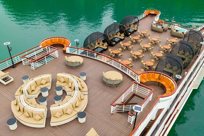 Chill Cruise Full-Day Explore Halong Bay - Sundeck Music From 15:00 to 16:00, and the Optional Cooking Class
