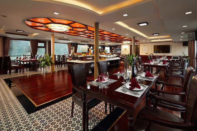 Dora Cruise - Luxury 5 Star Cruise in Halong Bay & Lan Ha Bay (2D1N) - Night on board: meals, sundeck life, and included fun
