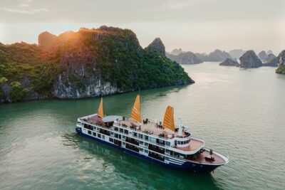Erina Cruise Lan Ha Bay 2 days 1 night with roundtrip transfer - Tra Bau area (Kong Skull Island vibes): kayaking, swimming, or jacuzzi