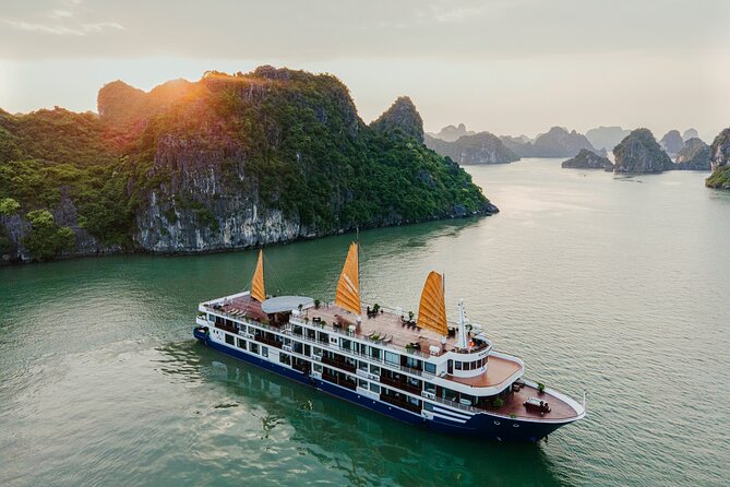 Erina Cruise Lan Ha Bay 2 days 1 night with roundtrip transfer - Tra Bau area (Kong Skull Island vibes): kayaking, swimming, or jacuzzi