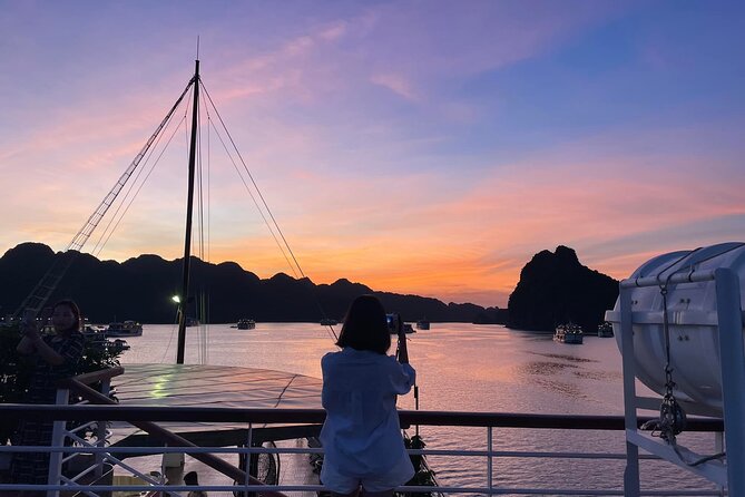 Erina Cruise Lan Ha Bay Halong Bay 3 days 2 nights depart from Hanoi Old Quarter - Day 3 Dark & Bright Cave, plus the ride-out routine