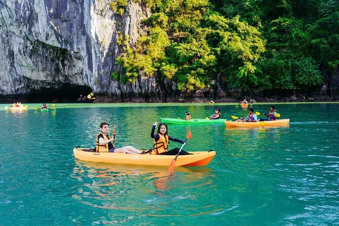 Excellent Halong Bay Day Cruise All Inclusive From Hanoi - Ti Top Island: beach views plus the viewpoint climb