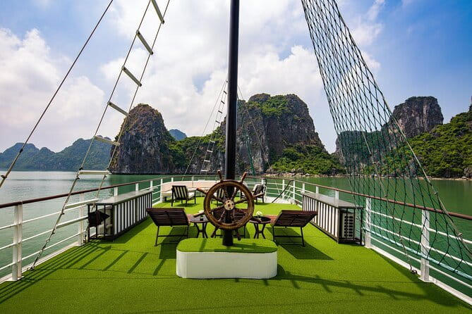 Excite Cruise Full Day Explore Halong Bay from Hanoi - Late Afternoon Halong Bay: Sundeck Music and Relax Time