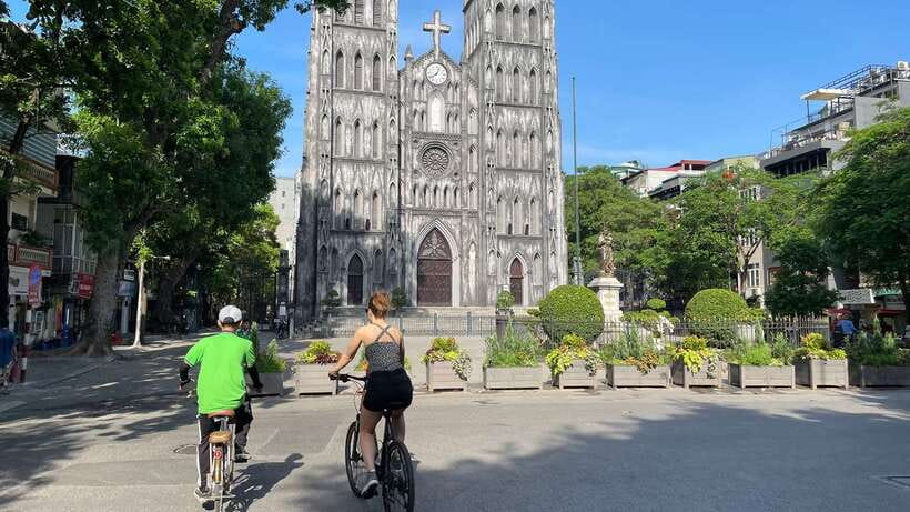 Explore Hanoi Old City By Cycling Tour With Small Groups - Ba Dinh Square and B-52 Lake: history markers on a living street