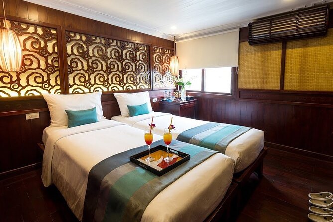Featured: All-Inclusive OVERNIGHT Halong Cruises - many options - Cabins and On-Board Comfort: A/C Matters, Room Sizes Can Vary