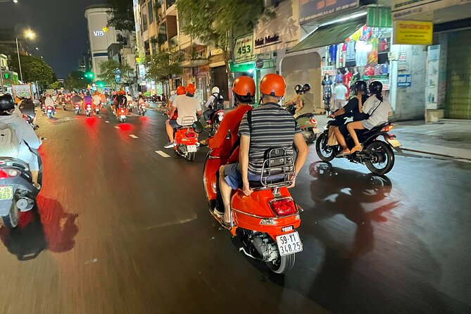 Female Riders Vespa Night Street Food + Train Street food 4 Hours - Ba Dinh Square and the big-lake moment: the “wow” factor pause