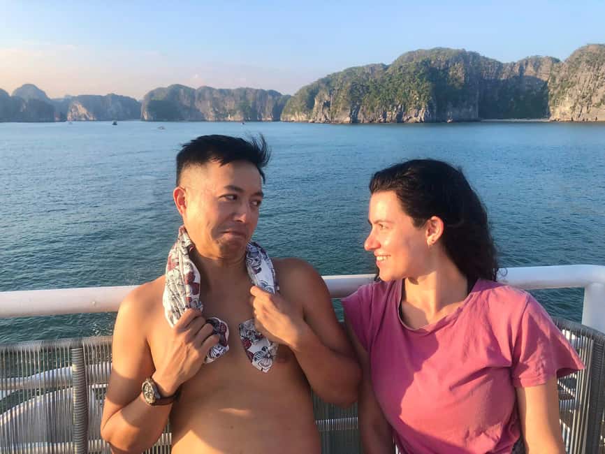 From Catba: Lan Ha Bay - Serenity Premium Cruise with Lunch - Cruising the karst bay: seeing the bay’s shape, not just its photos