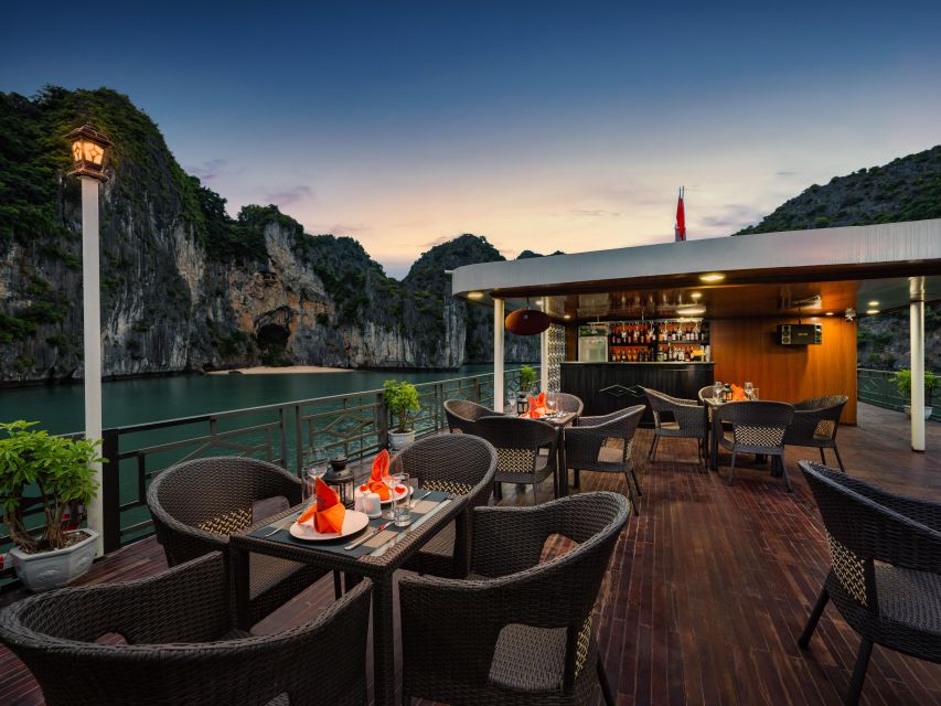 From Halong: 2 Days / 1 night with Halong - Lan Ha tour - Day 2 sunrise, then Dark & Bright Cave by rowing boat