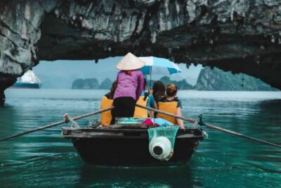 From Hanoi: 2-Day Bai Tu Long Bay Luxury Cruise with Jacuzzi - Day 1: Hanoi pickup, Ha Long wharf, then Cong Do (summer) or Vung Vieng (winter)