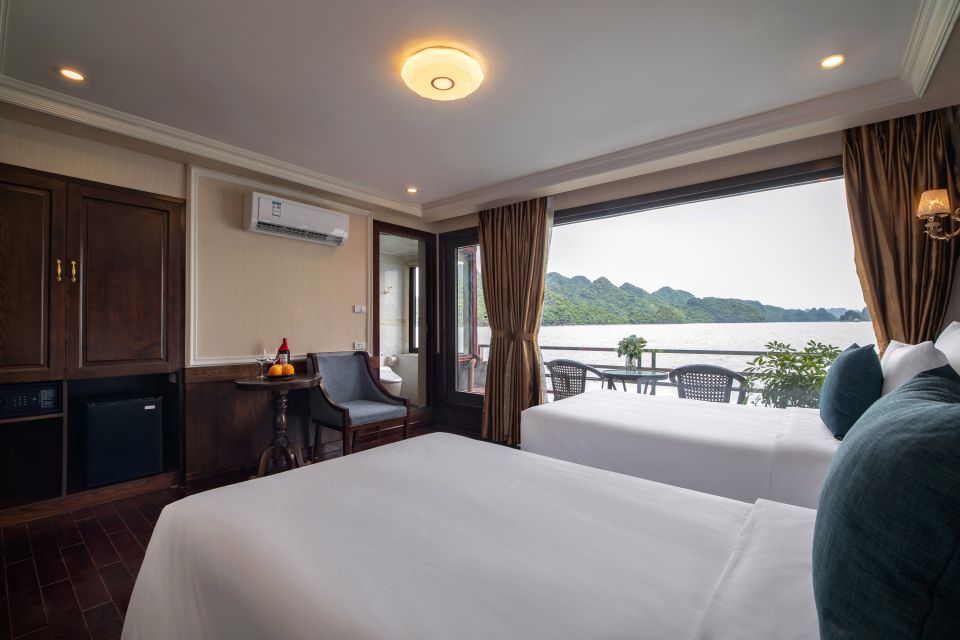 From Hanoi: 2-Day Halong and Lan Ha Bay La Pandora Cruise - Spring-roll class and the sunset party at night