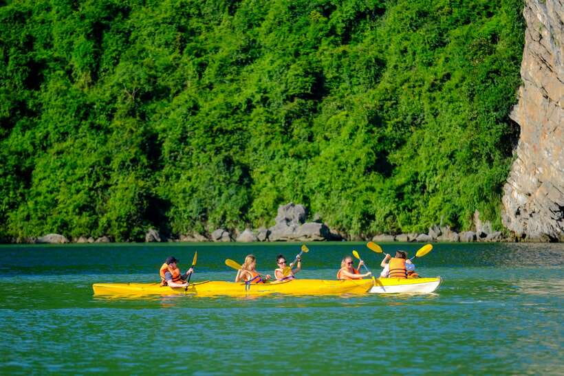 From Hanoi: 2-Day Halong Sapphire Cruise with Balcony Cabin - Sunset party on board: karaoke, squid fishing, and why the guide changes the vibe