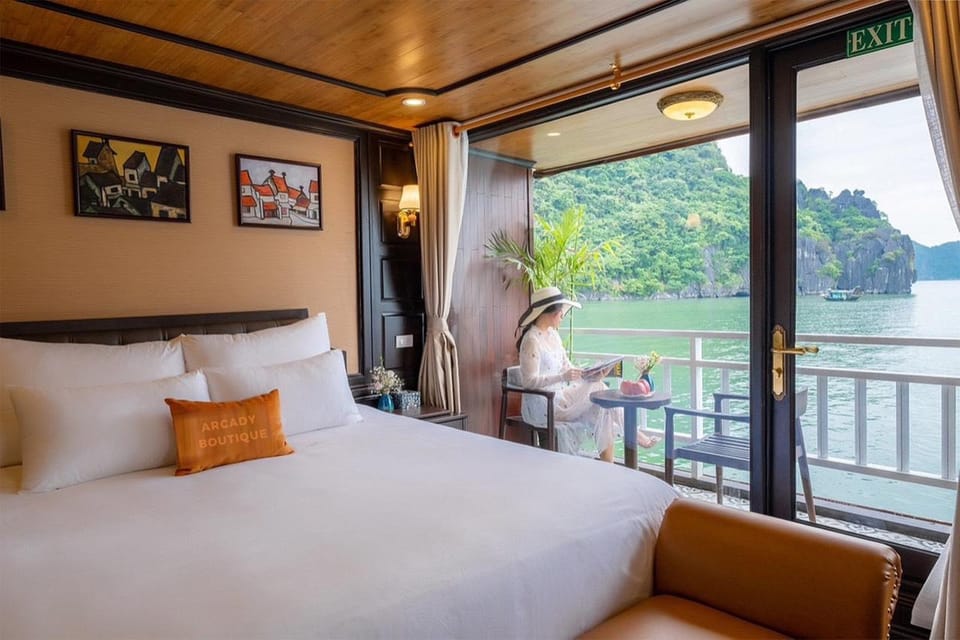 From Hanoi: 2D1N Ha Long Bay by Arcady Boutique Cruise - Weather can change the plan: how to stay comfortable