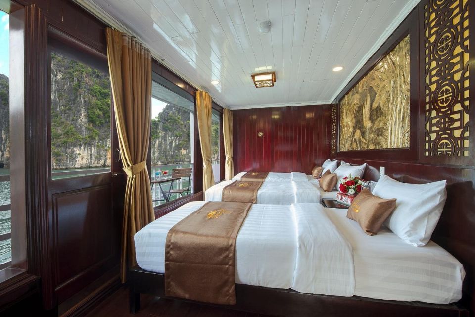 From Hanoi: 3-Day and 2-Night Cruise Stay at Bai Tu Long Bay - Food, Wi-Fi, and cabin comfort: what “luxury” usually means here
