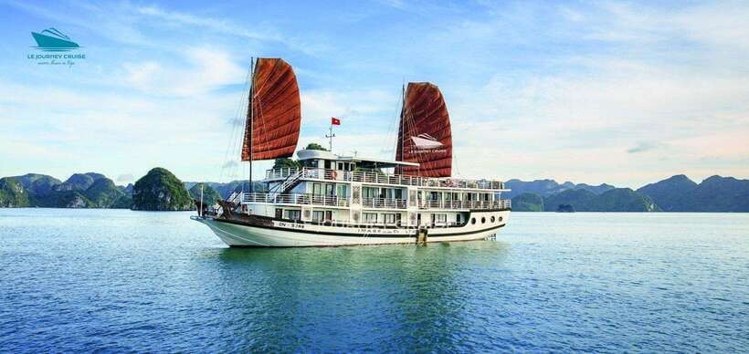 From Hanoi: 3D2N Ha Long & Lan Ha Bay by Le Journey Cruise - Day 1: Hanoi to Tuan Chau, Sung Sot Cave, Titop Island, and a cooking-class night