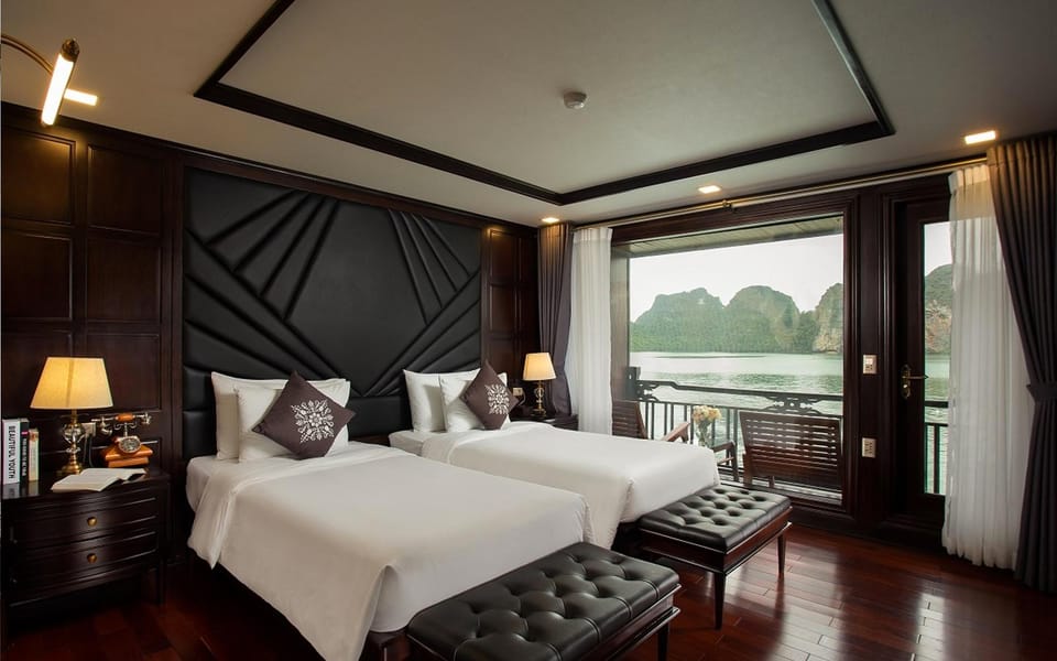From Hanoi: 3D2N Ninh Binh & Ha Long - Lan Ha Bay Cruise - Tuan Chau to Lan Ha Bay: a luxury cruise day built around caves, kayaking, and swimming