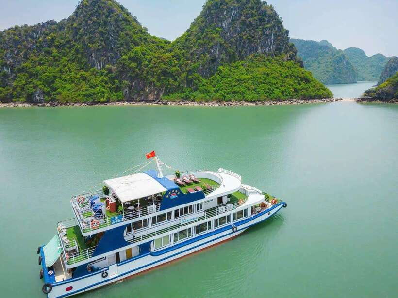 From Hanoi: Ha Long Bay Full-Day Luxury Cruise - Sunset party on the return cruise: a sweet ending without effort