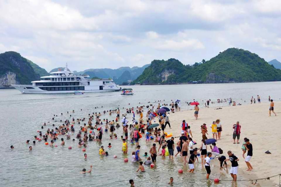 From Hanoi: Halong Bay 1 Day Trip Visit Cave, Island, Kayak - On-board lunch and the 6 hours of cruising you’re actually buying