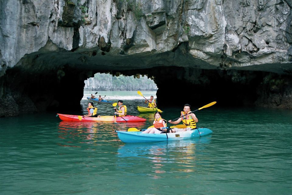 From Hanoi: Halong Bay 1 Day Trip Visit Cave, Island, Kayak - Sunset party on the bay: snacks, wine, and the slow moment