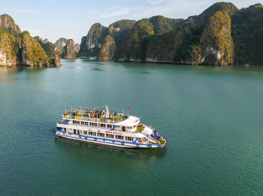 From Hanoi: Halong Bay Day Trip w/ Cave, Island & Kayak - Lunch onboard: Vietnamese seafood, plus vegetarian options