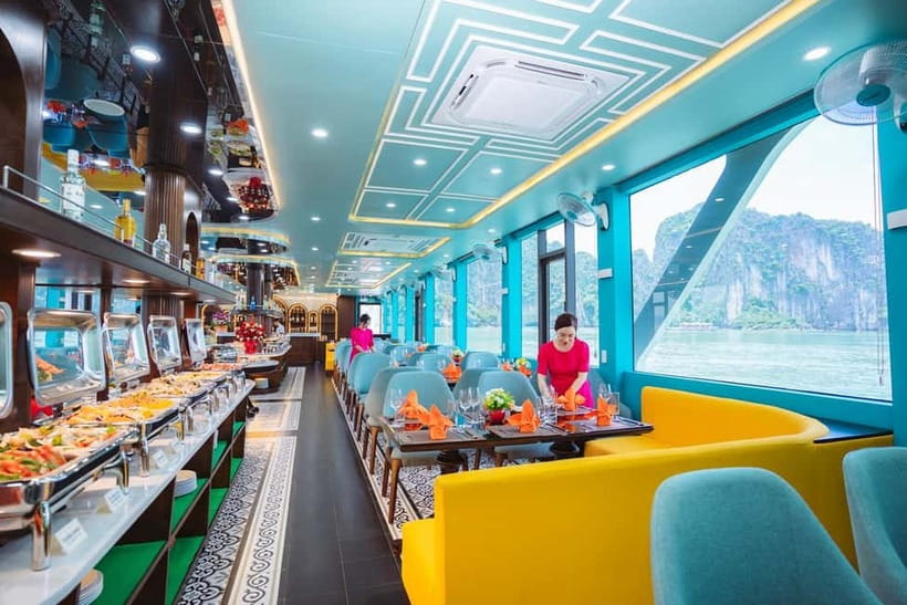 From Hanoi: Halong Bay Seaplane & 6-Hour Ha Long Bay Tour - Premium cruise time: lunch onboard and passing the iconic islets