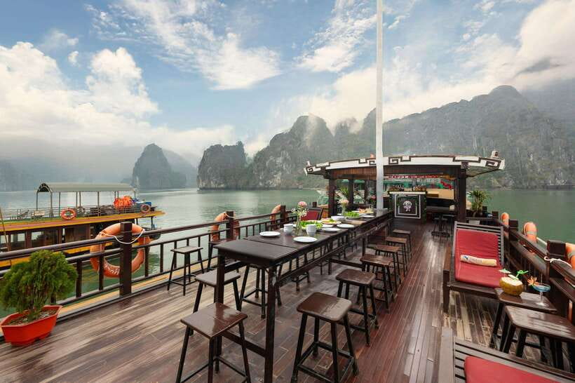 From Hanoi: Lan Ha Bay | Kayaking, Sightseeing, Cruise Trip - Kayaking the Dark & Bright Caves lagoon (and maybe Cat Ba langurs)