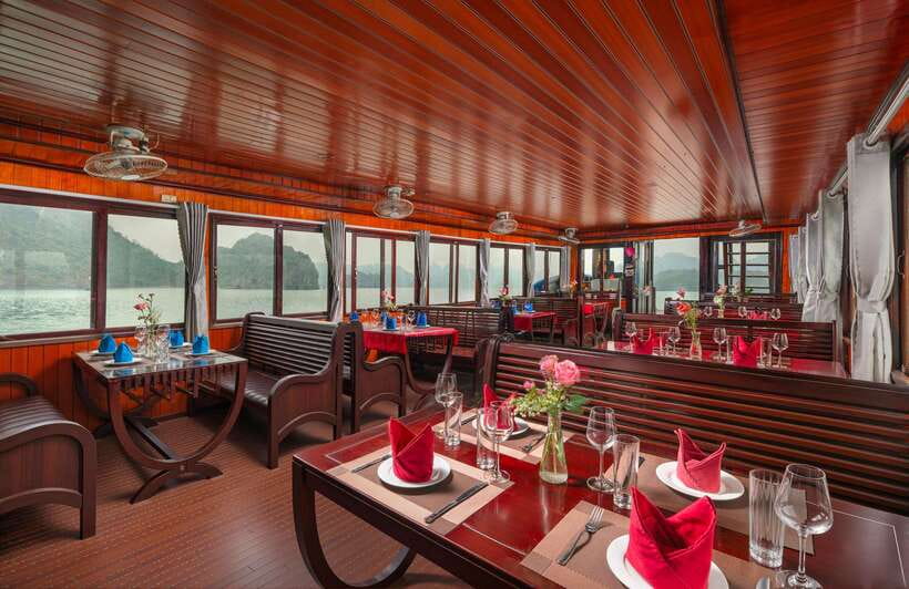 From Hanoi: Lan Ha Bay | Kayaking, Sightseeing, Cruise Trip - Lunch on board while you cruise the Ha Long rock formations
