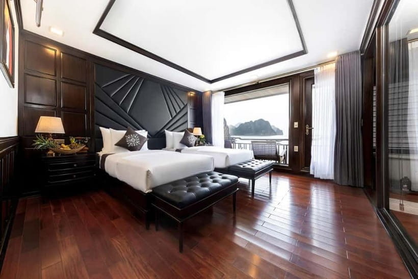 From Hanoi or Ha Long: 2-Day Ha Long Bay & Lan Ha Bay Cruise - First Look at Tuan Chau Marina and Your Cabin Rhythm
