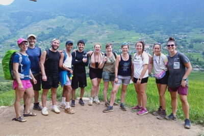 From Sapa: 2 Days 1 Night Trek Over Night At Homestay - Ta Van village homestay: spring rolls at the table and rice wine after